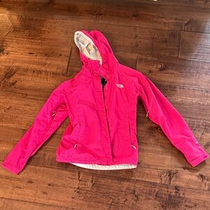 The North Face Hot Pink Hooded Shell Jacket